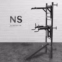 پارالل بارفیکس شکم فضایی مدل نیمکت دار دیواری Space Abdominal Parallel Barfix