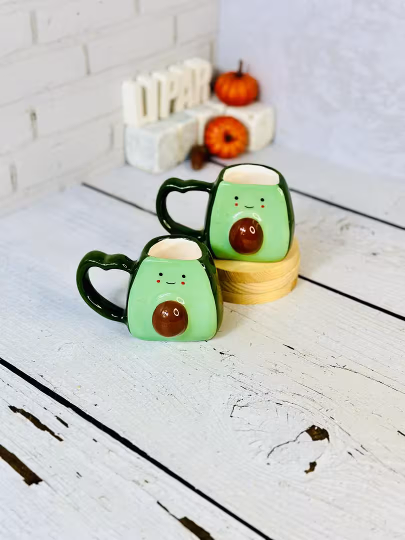 ماگ طرح دیزنی دست ساز آووکادو کد 6708