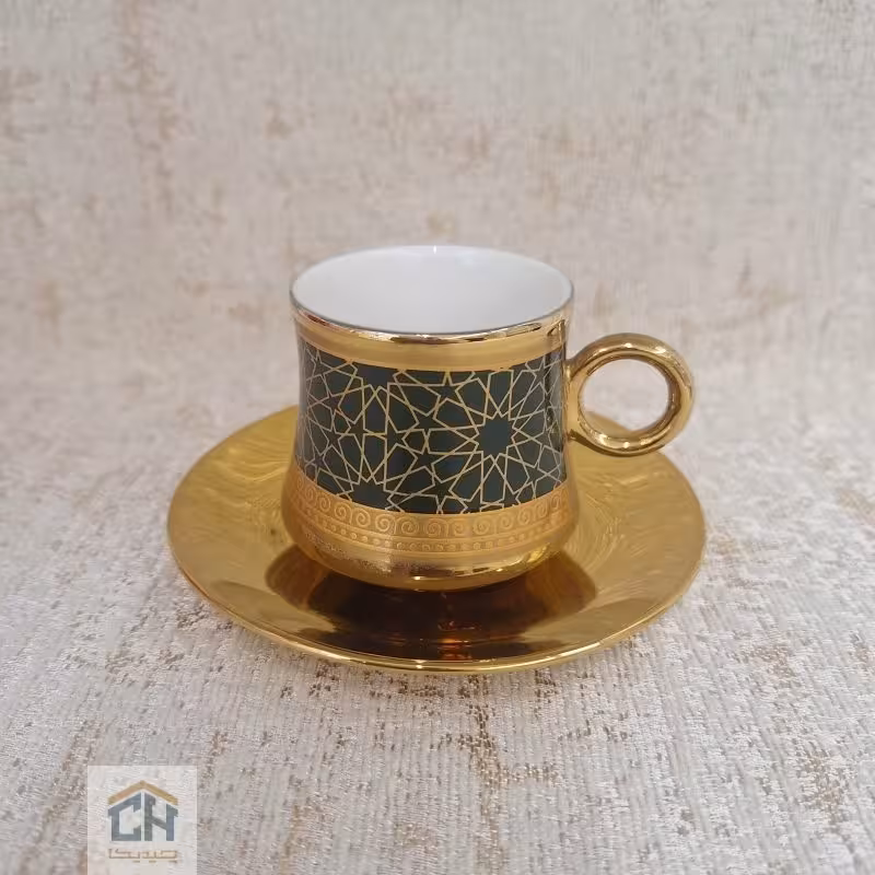 ست قهوه خوری 6 نفره طرح سبز مدل 1050067173