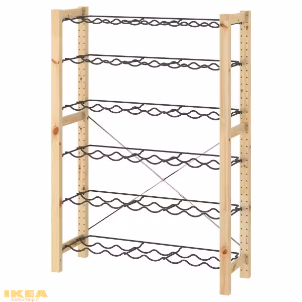 قفسه بطری مدل IVAR 1 | برند ایکیا | ارسال 15 الی 20 روز کاری