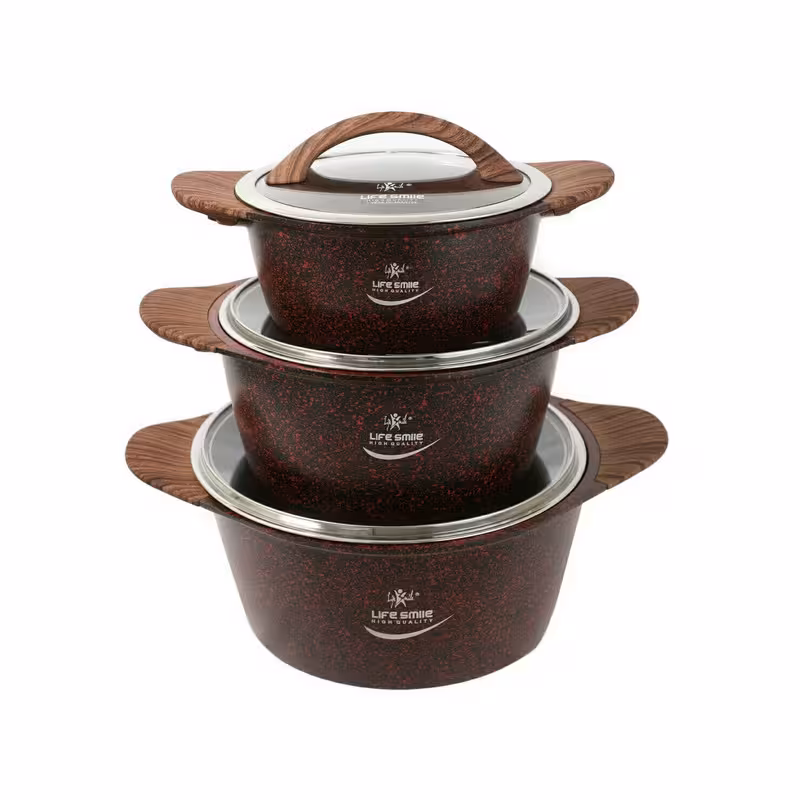 سرویس قابلمه 6 پارچه لایف اسمایل مدل LIFE P5 | کالا مکس