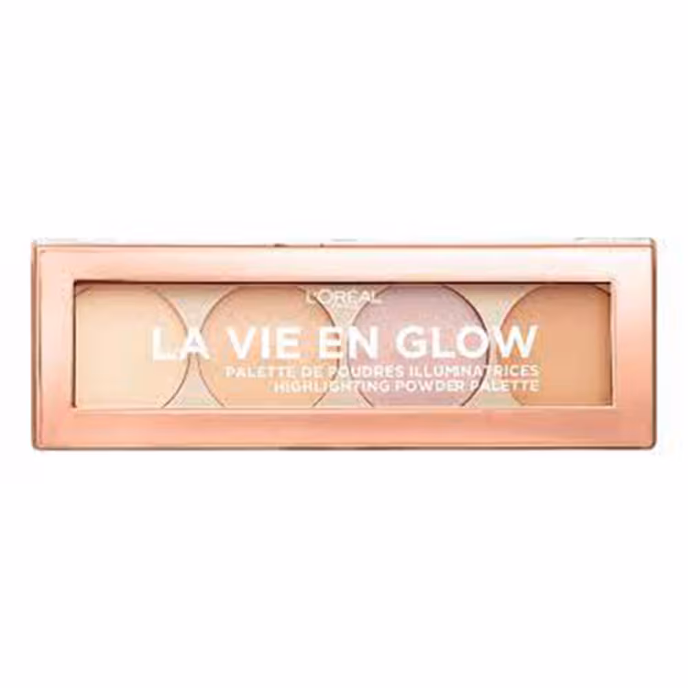 پالت هایلایتر جدید چهار رنگ لورال مدل LA VIE EN GLOW