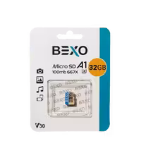 کارت حافظه MicroSDHC UHS-I U3 A1  بکسو سرعت 100MBps ظرفیت 32 گیگابایت