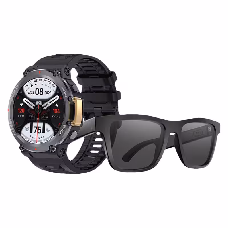 ساعت هوشمند گرین لاین مدل Smart Combo GNSMTCOMOBKGN به همراه عینک هوشمند | کالا مکس