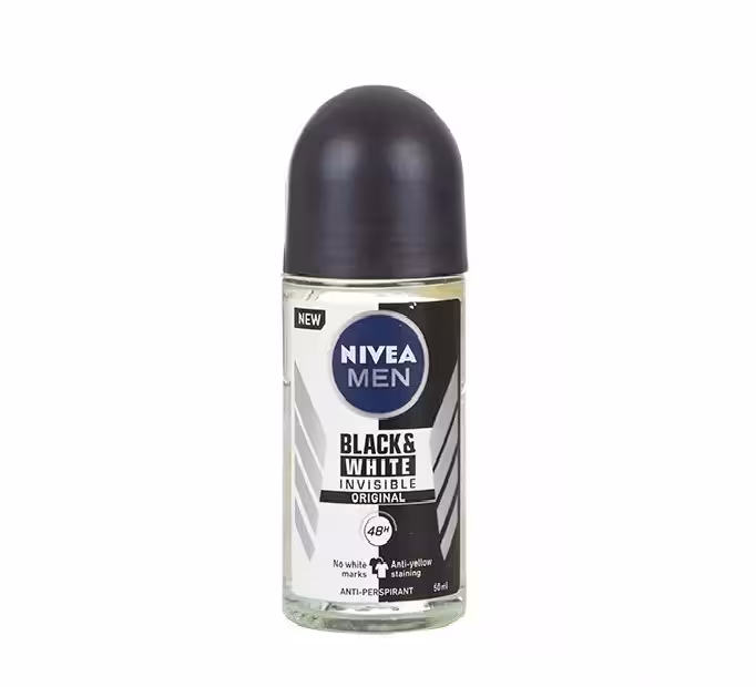 رول ضد تعریق مردانه نیوا مدل NIVEA BLACK AND WHITE INVISIBLEحجم50میل