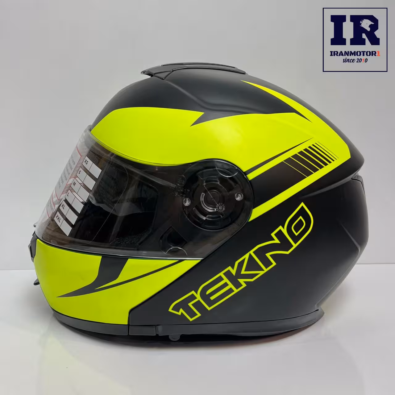 کلاه کاسکت فک متحرک تکنو Tekno - فسفری مشکی