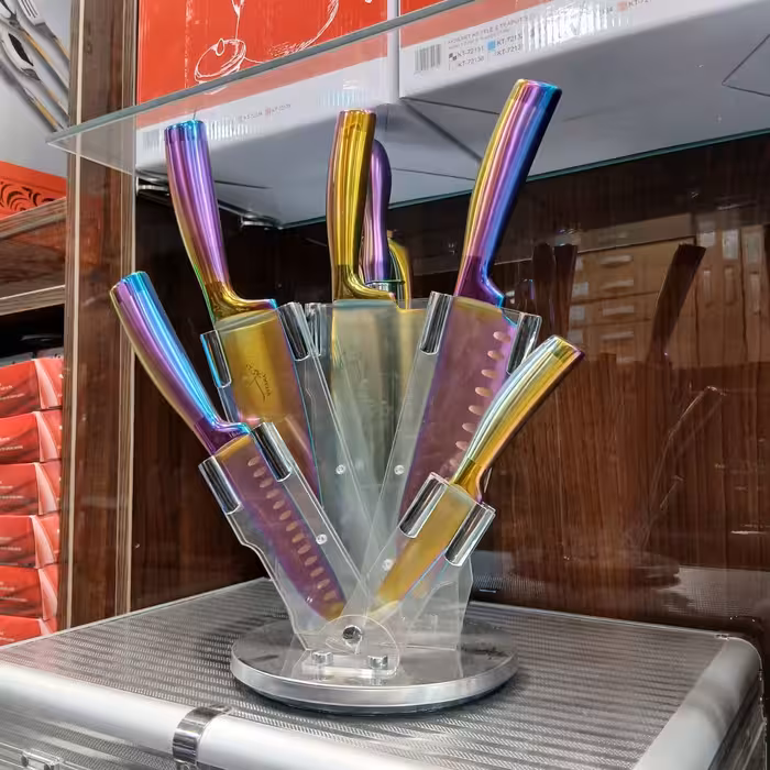 سرویس چاقو آشپزخانه 8 پارچه ویتارا مدل BDL3268 – هفت رنگ