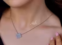 💍گردنبند جواهری ونکلیف  خاص و زیبا ، نقره عیار 925 (G_3282)‌‌‌‌‌‌