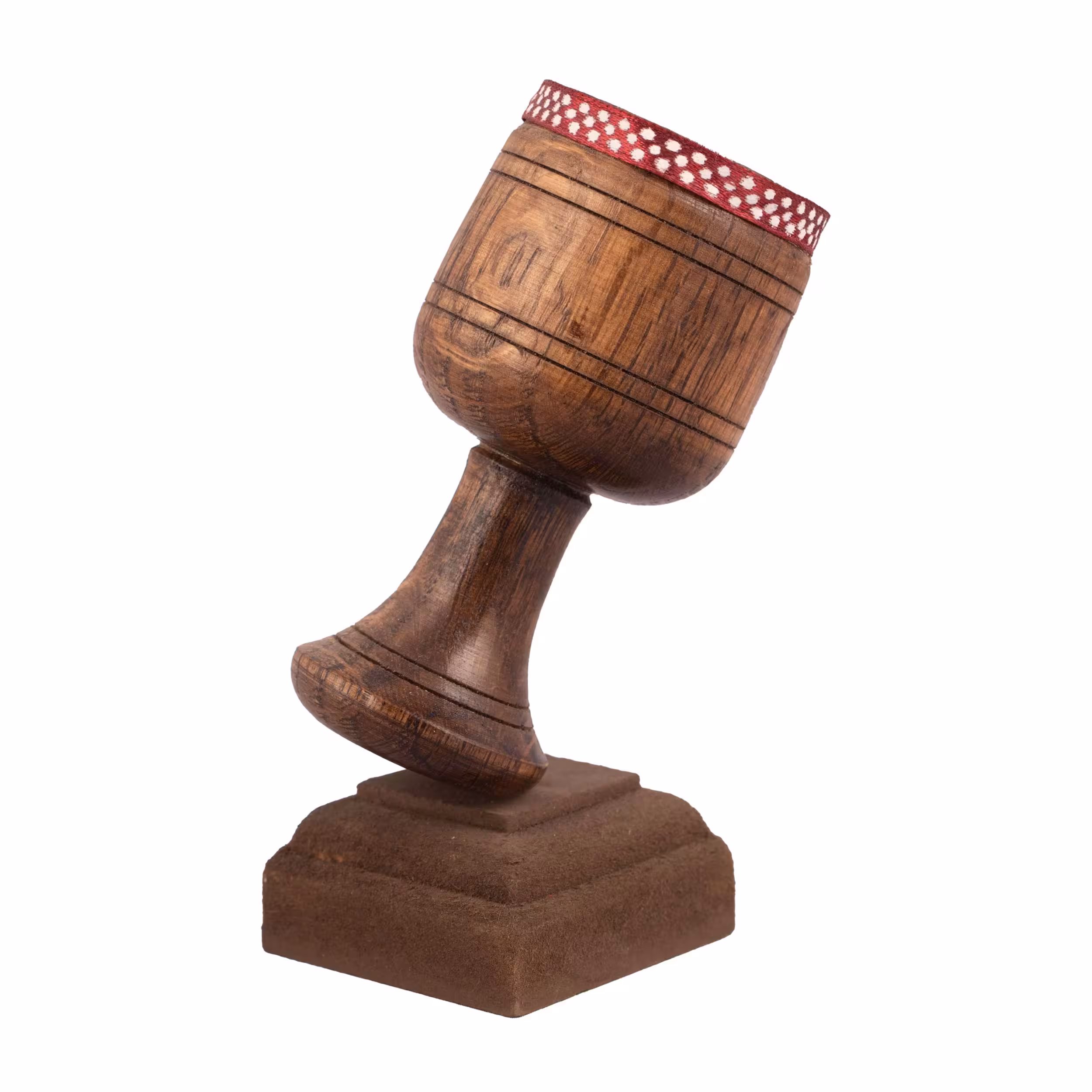 ماکت دکوری مدل تنبک چوبی سایز کوچک