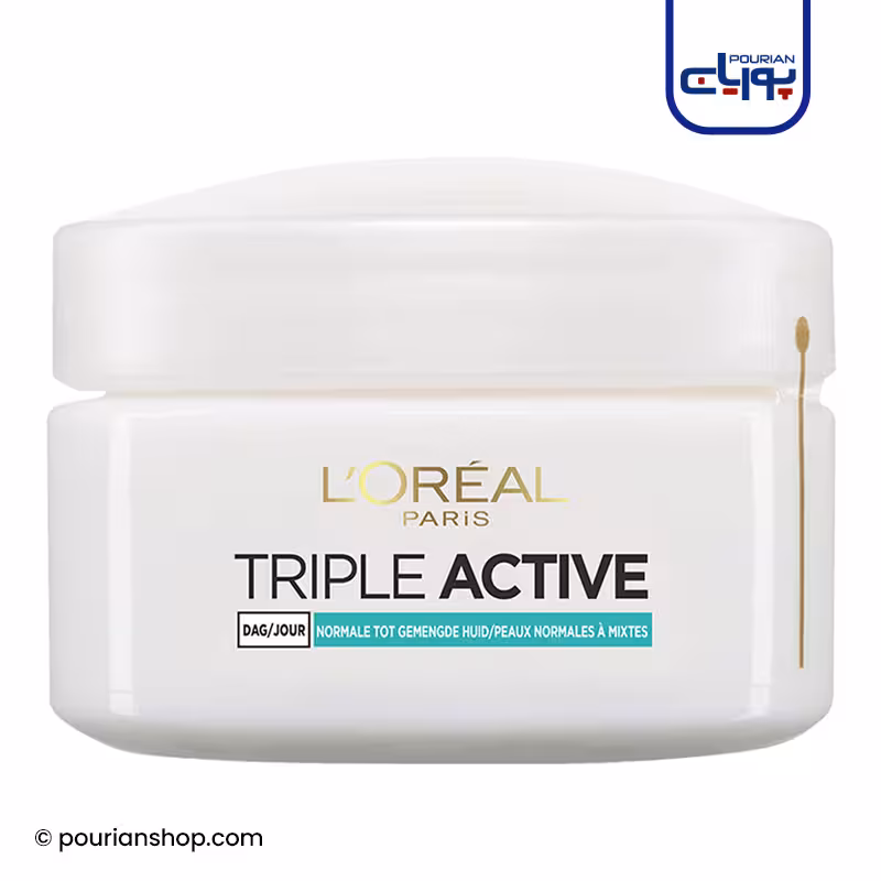 کرم آبرسان روز لورال تریپل اکتیو 24 ساعته پوست نرمال و مختلط 50میل _ Loreal Triple Active