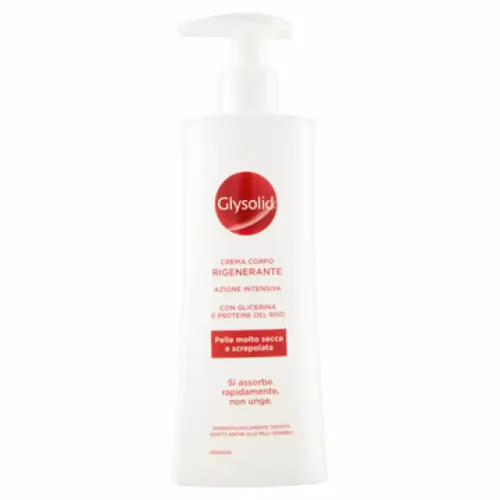 کرم گلیسولید Glysolid مدل Rigenerante مخصوص دست ، صورت و بدن حجم 250 میل