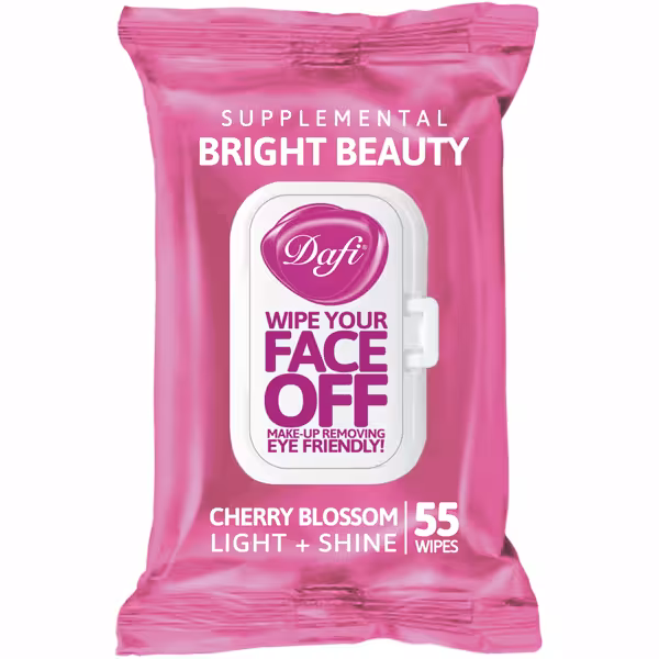 دستمال مرطوب دافی مدل Bright Beauty بسته 55 عددی