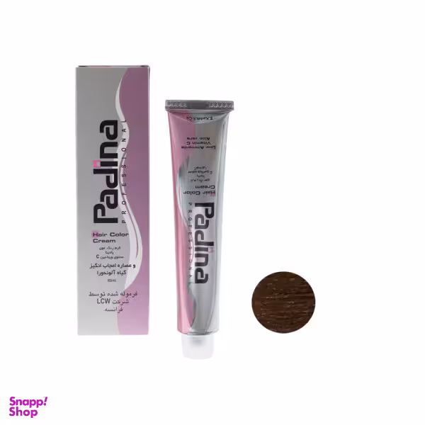 رنگ مو پادینا (Padina) شماره W4.5.77 رنگ قهوه ای شکلاتی روشن حجم 100 میلی‌لیتر