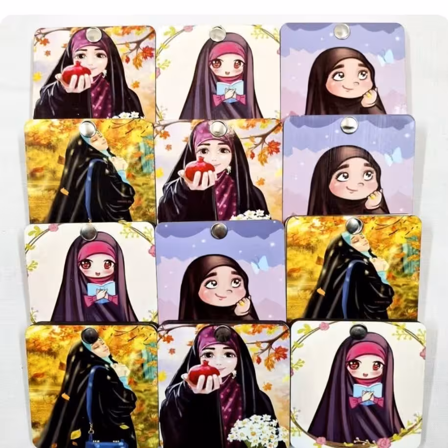 آینه چوبی کشویی طرح حجاب