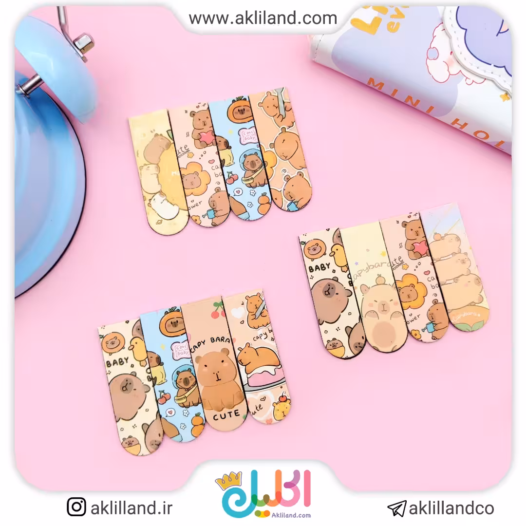 بوک مارک مگنتی اسب آبی (مدل رندوم)