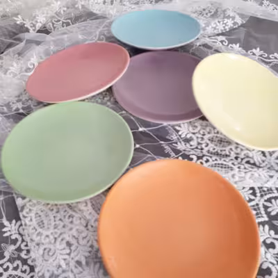 بشقاب غذاخوری مدل MRS کد1 بسته 6 عددی