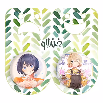 پیکسل خندالو مدل رکا انیمه کانوجواوکاری کد 1822518230 مجموعه 2 عددی