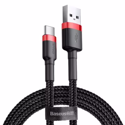 کابل تبدیل USB به USB-C باسئوس مدل CATKLF-B91 Cafule طول  1 متر