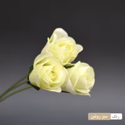 گل مصنوعی مدل شاخه گل رز بسته 3 عددی