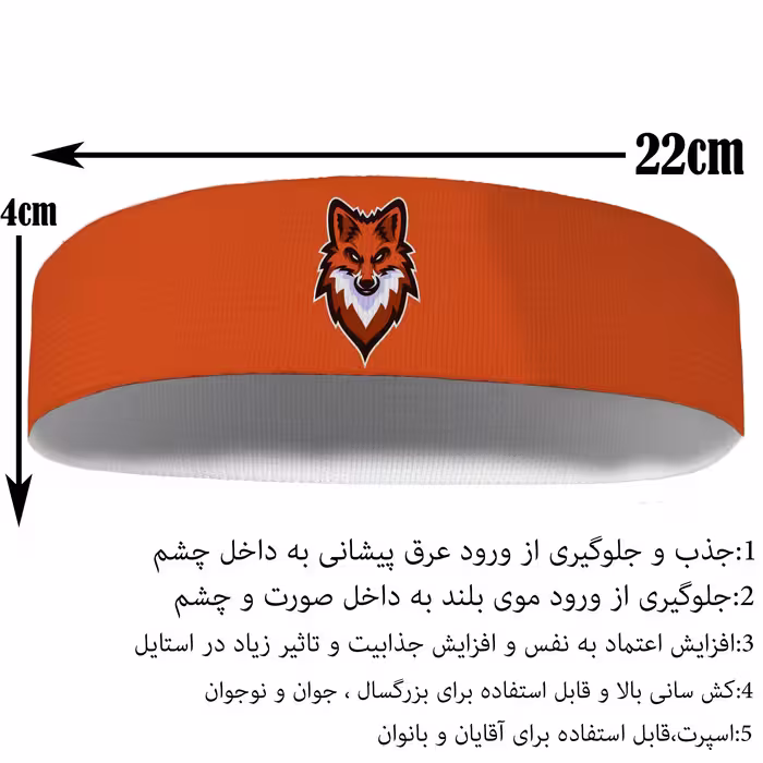 هدبند ورزشی آی تمر مدل روباه کد 94