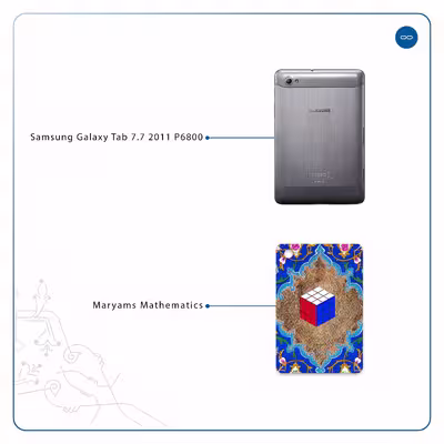 برچسب پوششی ماهوت مدل Maryams Mathematics مناسب برای تبلت سامسونگ Galaxy Tab 7.7 2011 P6800
