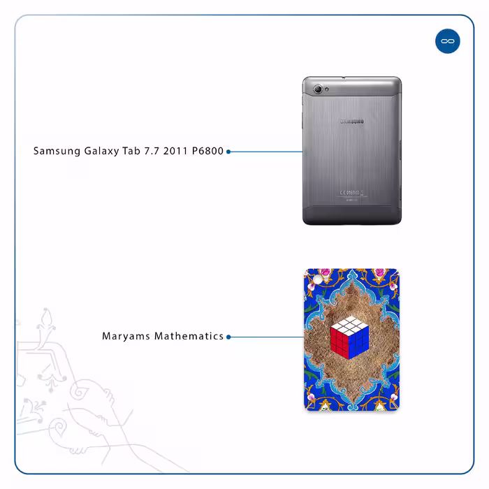 برچسب پوششی ماهوت مدل Maryams Mathematics مناسب برای تبلت سامسونگ Galaxy Tab 7.7 2011 P6800
