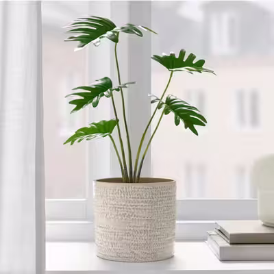 گلدان به همراه گل مصنوعی ایکیا مدل FEJKA کد 10522990