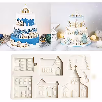 قالب فوندانت به گز مدل خانه و آپارتمان