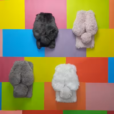 کاور مدل عروسکی طرح خرگوشی مناسب برای گوشی موبایل سامسونگ GALAXY  S20 FE