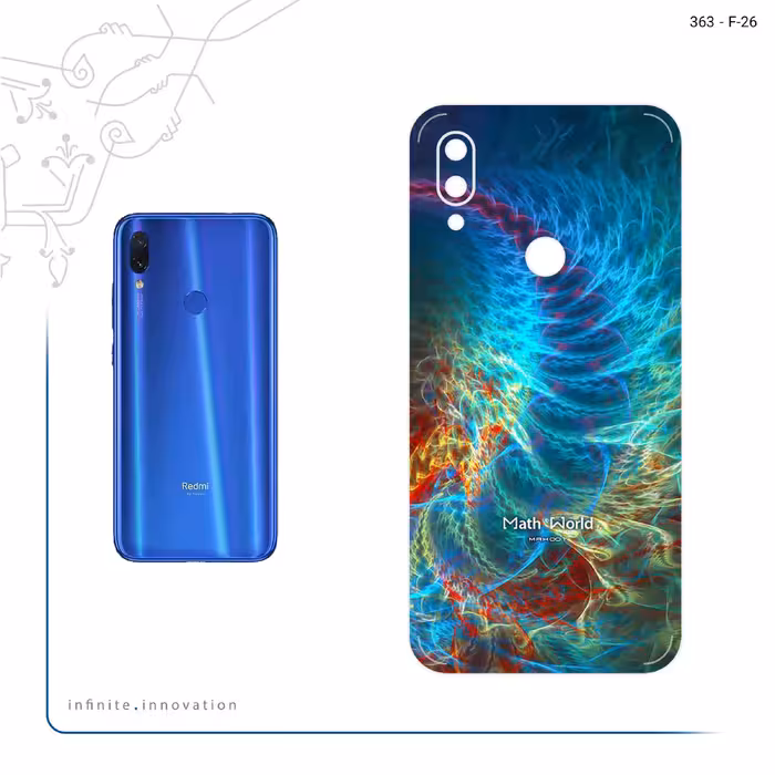 برچسب پوششی ماهوت مدل Mathematical Geometric Shape 1 مناسب برای گوشی موبایل شیائومی Redmi 7