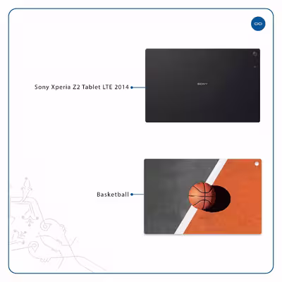 برچسب پوششی ماهوت مدل Basketball مناسب برای تبلت سونی Xperia Z2 Tablet LTE 2014