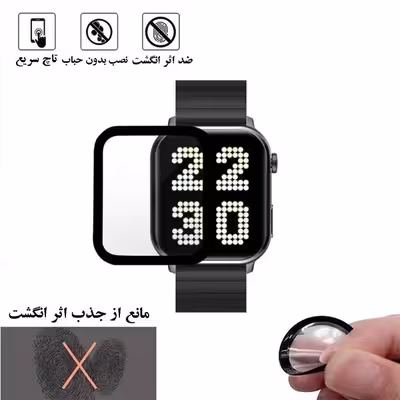 محافظ صفحه نمایش نانو شهر گلس مدل PMSR مناسب برای ساعت هوشمند شیائومی W02