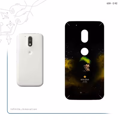 برچسب پوششی ماهوت مدل Billie Eilish مناسب برای گوشی موبایل موتورولا Moto G4 Play