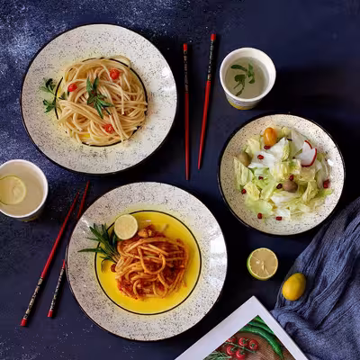 کاسه سرامیکی مدل ماست خوری خورشیدی کد ma kh بسته 6 عددی 