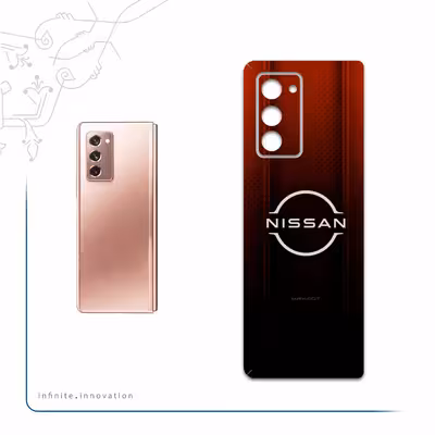 برچسب پوششی ماهوت مدل Nissan-Logo مناسب برای گوشی موبایل سامسونگ Galaxy Z FOLD 2