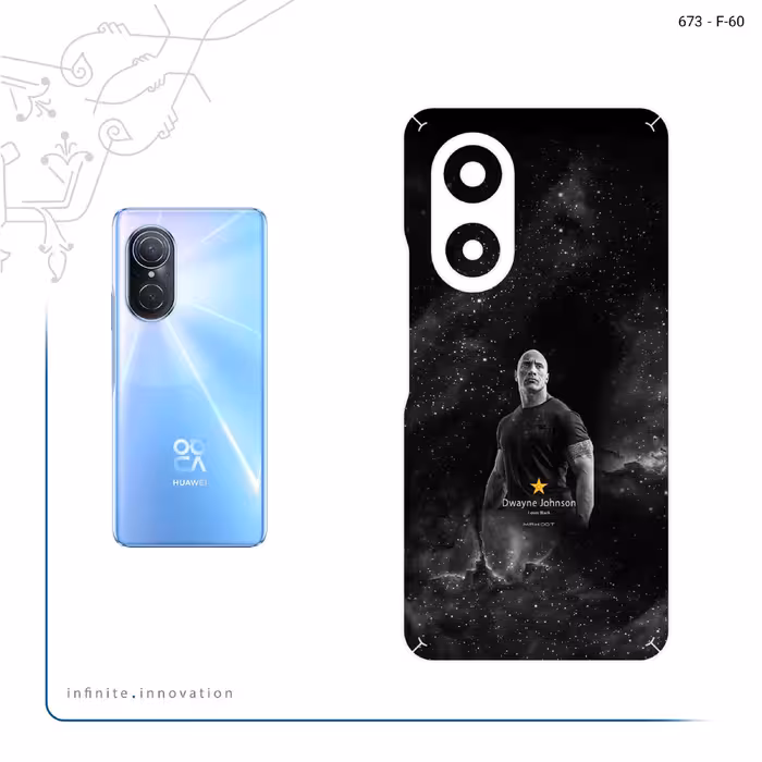 برچسب پوششی ماهوت مدل Dwayne Johnson مناسب برای گوشی موبایل هوآوی Nova 9 SE