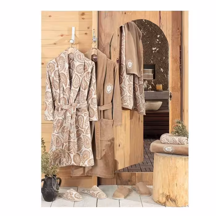  سرویس حوله پالتویی 8 تکه دانتلا ویتا سری کادیفه مدل Sal