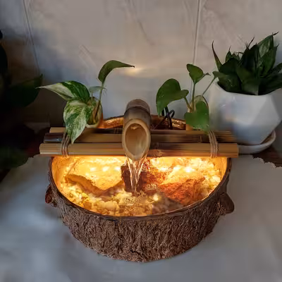 آب نما مدل آرامشبخش طرح چوب