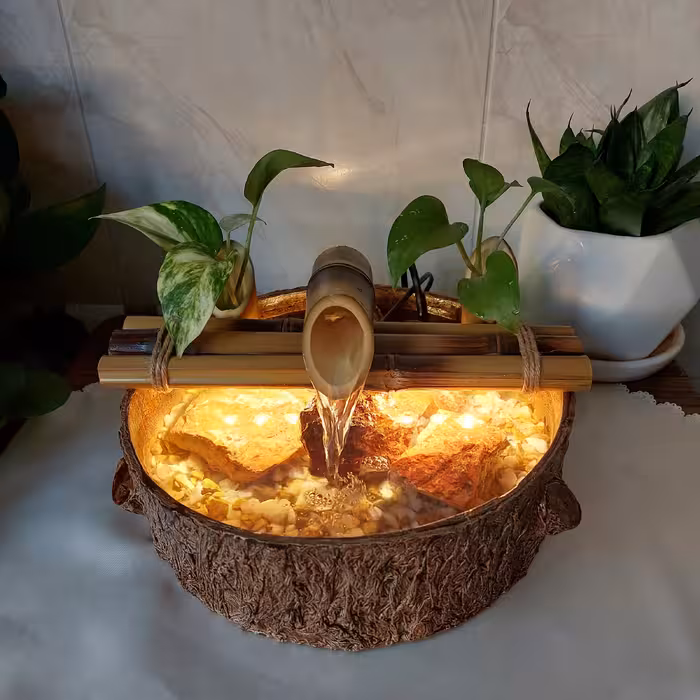 آب نما مدل آرامشبخش طرح چوب