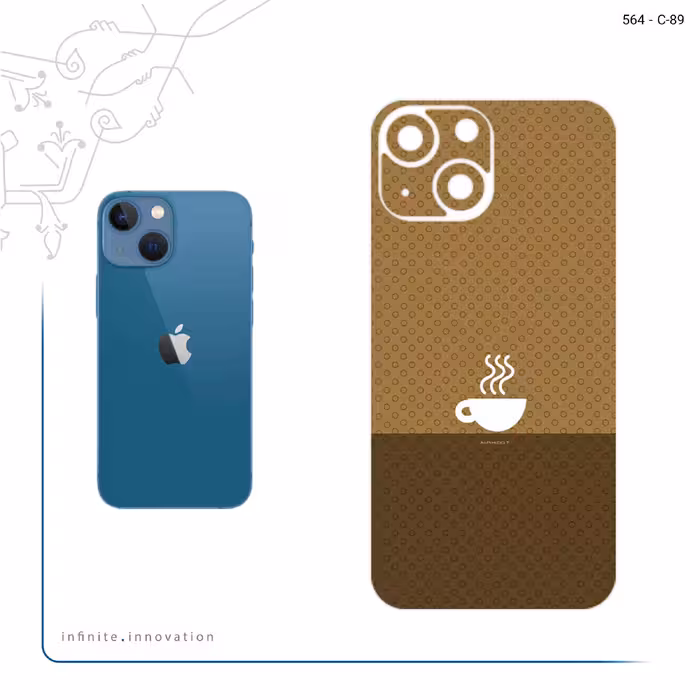 برچسب پوششی ماهوت مدل Minimal Cup of Coffee Icon مناسب برای گوشی موبایل اپل iPhone 13 Mini