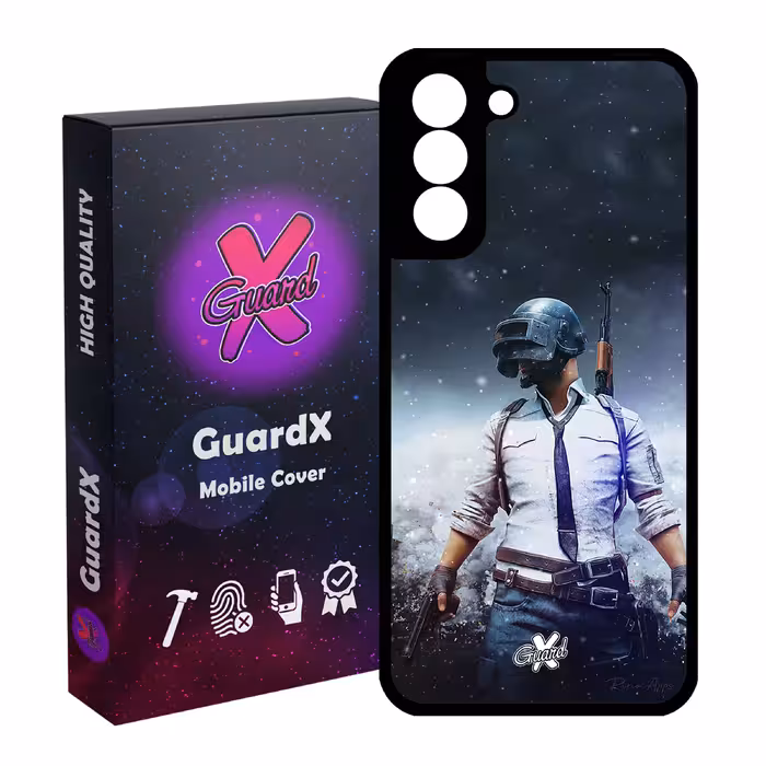 کاور گارد ایکس طرح Pubg مدل Glass10039 مناسب برای گوشی موبایل سامسونگ Galaxy S21 FE