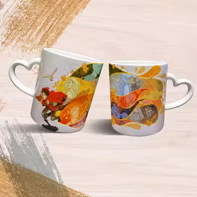 ماگ مدل دسته قلبی طرح هری پاتر کد 57