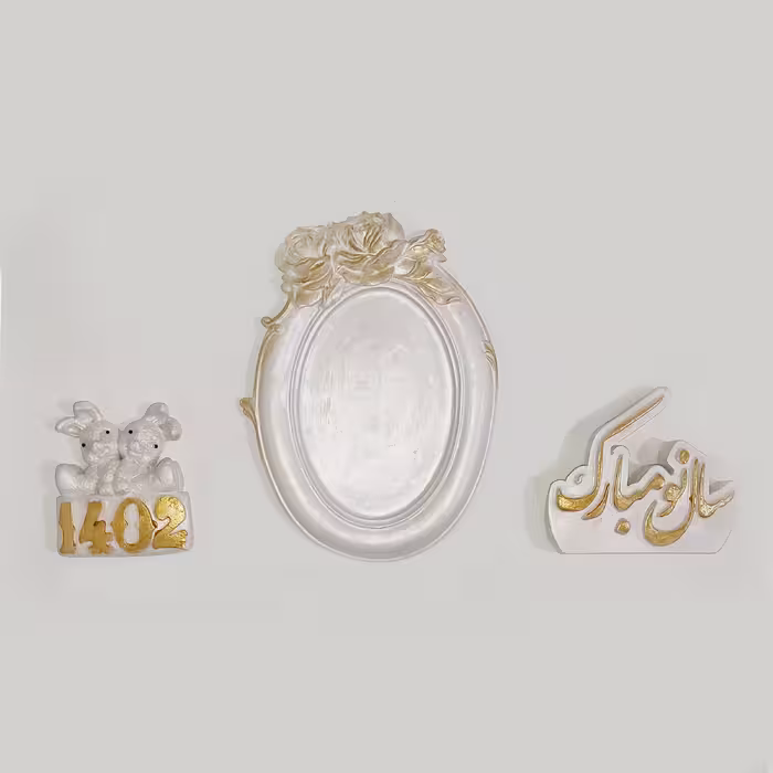 مجموعه ظروف هفت سین 17 پارچه مدل صدف