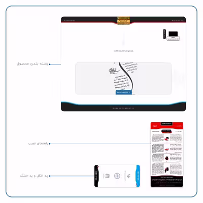 برچسب پوششی ماهوت مدل Van-Yekad مناسب برای تبلت سونی Xperia Z2 Tablet LTE 2014