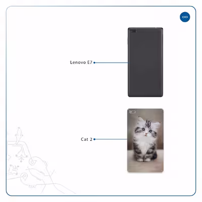 برچسب پوششی ماهوت مدل Cat-2 مناسب برای تبلت لنوو E7