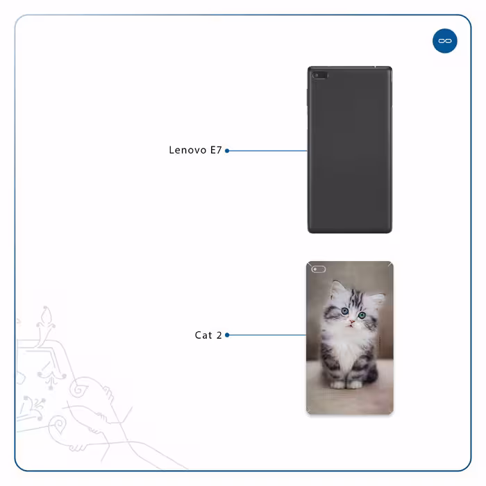 برچسب پوششی ماهوت مدل Cat-2 مناسب برای تبلت لنوو E7