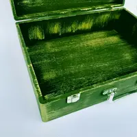 جعبه هدیه چوبی مدل چمدان طرح کاشی نستعلیق کد WSL508