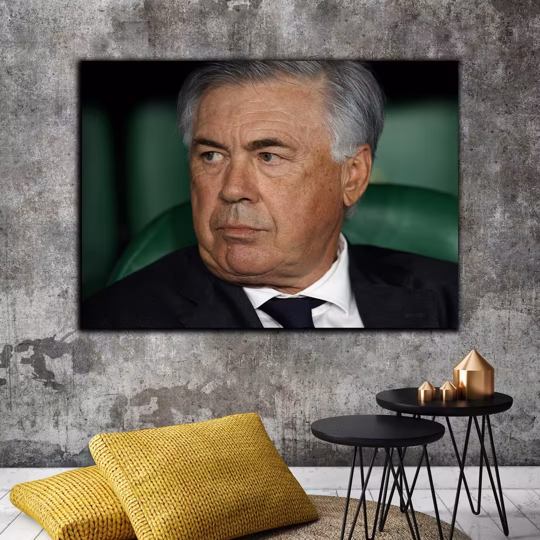 تابلو شاسی بکلیت طرح سرمربی فوتبال کارلو آنچلوتی مدل SH-S6537