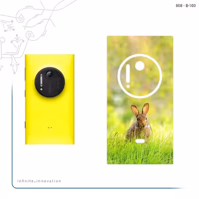 برچسب پوششی ماهوت مدل Rabbit مناسب برای گوشی موبایل نوکیا Lumia 1020