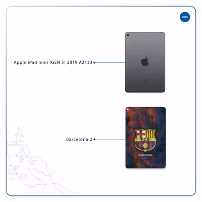 برچسب پوششی ماهوت مدل BARCELONA-2 مناسب برای تبلت اپل iPad mini (GEN 5) 2019 A2133